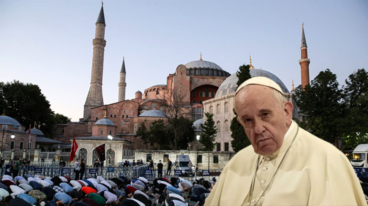 Katoliklerin ruhani lideri Papa'dan Ayasofya'n?n ibadete a?lmas?yla ilgili ilk yorum
